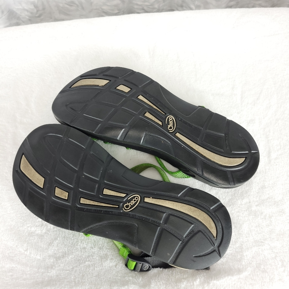 Chaco Women's Size w9 Green Slip On Sandals Adjust - Picture 6 of 10